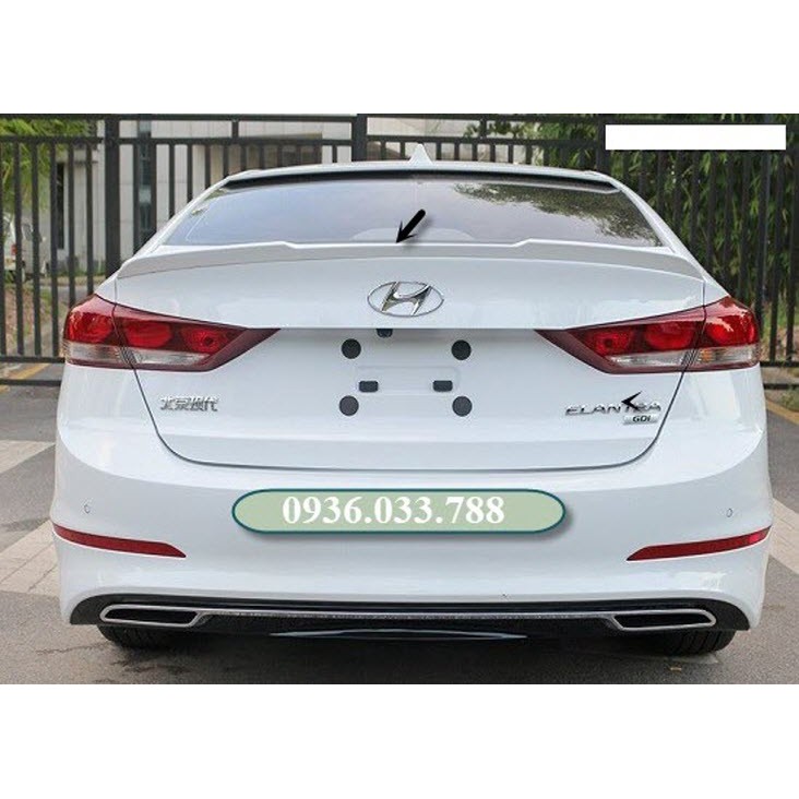 Đuôi gió liền cốp xe Huyndai Elantra đời 2016 - 2021, Hàng mộc khách về tự sơn theo màu xe
