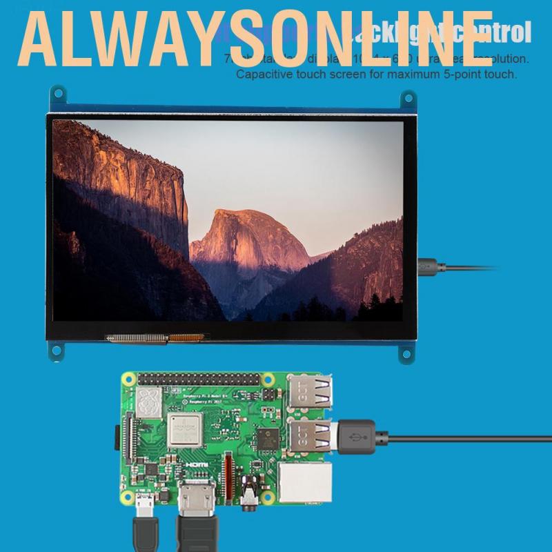 Màn hình cảm ứng LCD HDMI 7 inch 1024x600 tiện lợi dành cho Raspberry Pi | WebRaoVat - webraovat.net.vn