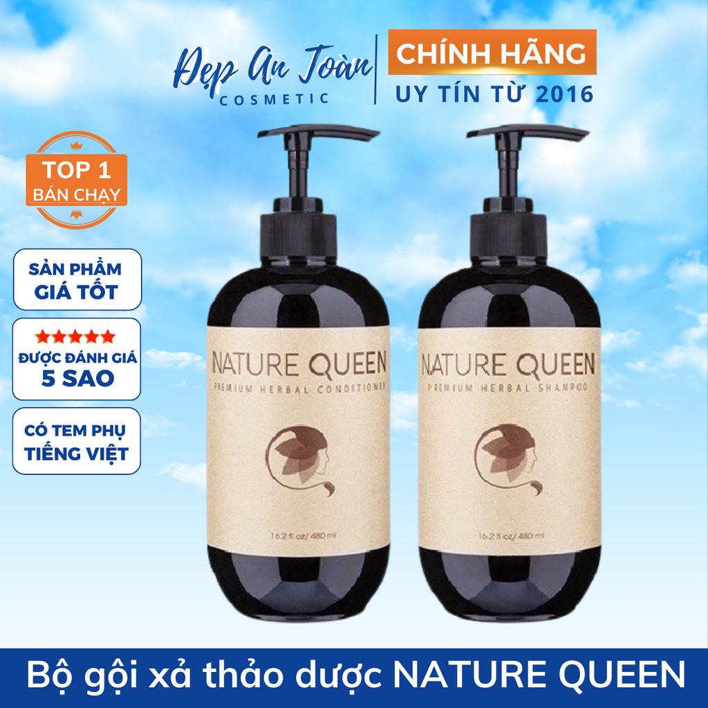 Bộ gội xả thảo dược Nature Queen 100ml/480ml Sao Thái Dương [Chính hãng]