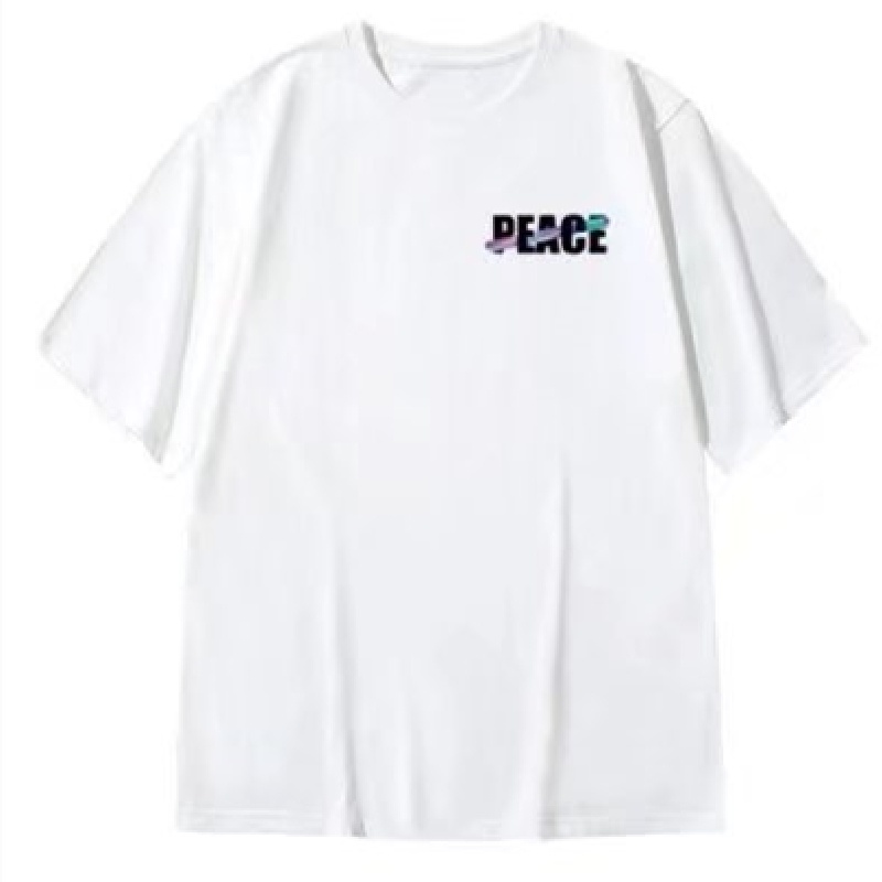 Áo Thun Tay Ngắn Dáng Rộng In Chữ Phong Cách Hàn Quốc Thời Trang Mùa Hè Cho Nam Và Nữ Size M-8XL