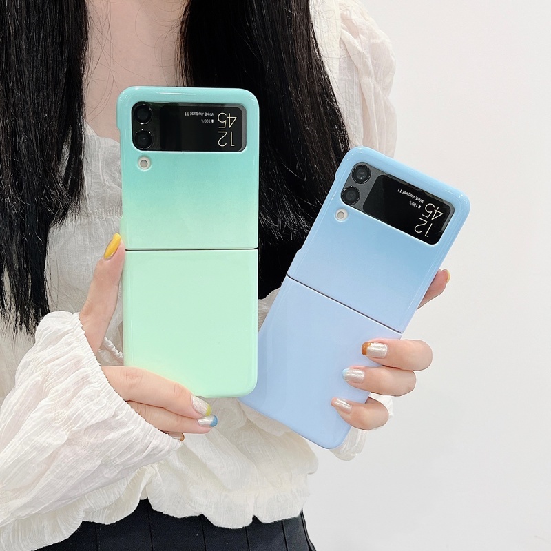 Ốp điện thoại HOCE màu gradient thời trang cho Samsung Galaxy Z Flip 3 5G Z Flip 4 Zflip3 Zflip4