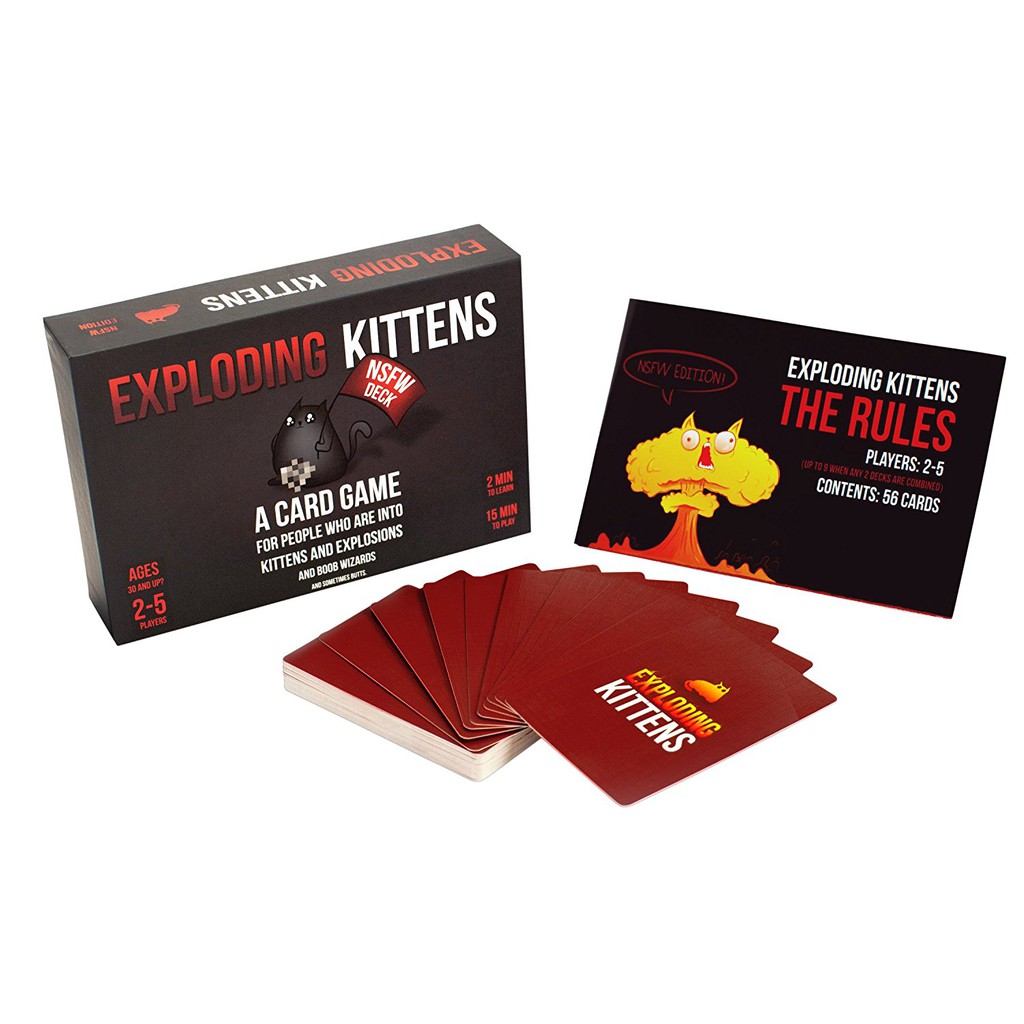 Mèo nổ Exploding Kittens - Phiên bản mèo nổ cảm tử (Mèo nổ đen)