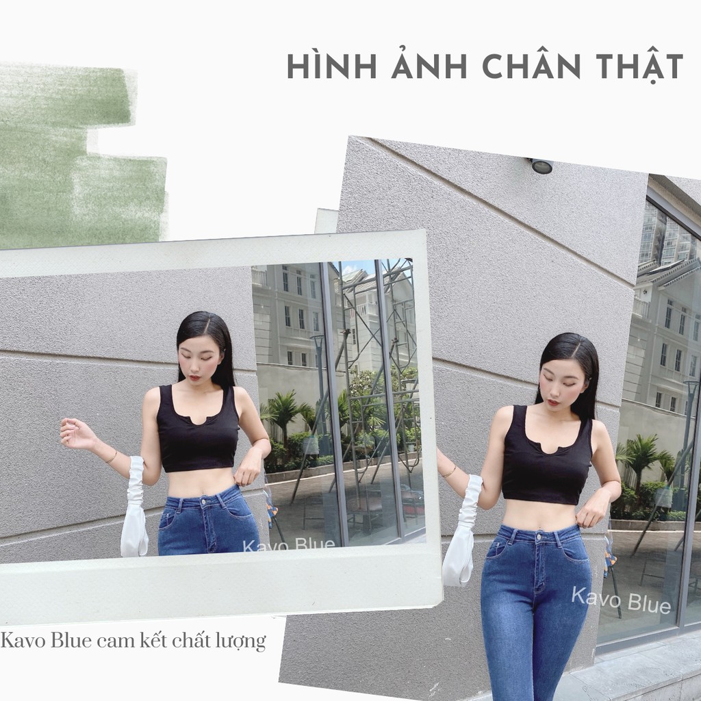 Quần Jean Nữ Lưng Cao Dáng Skinny KAVO BLUE B96.03