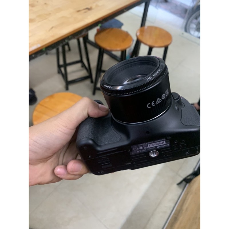 CaMay ảnh 600D kèm lens fix canon 50 F1.8 ii chân dung
