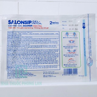 DÁN SALONSIP - BAO 2 MIẾNG