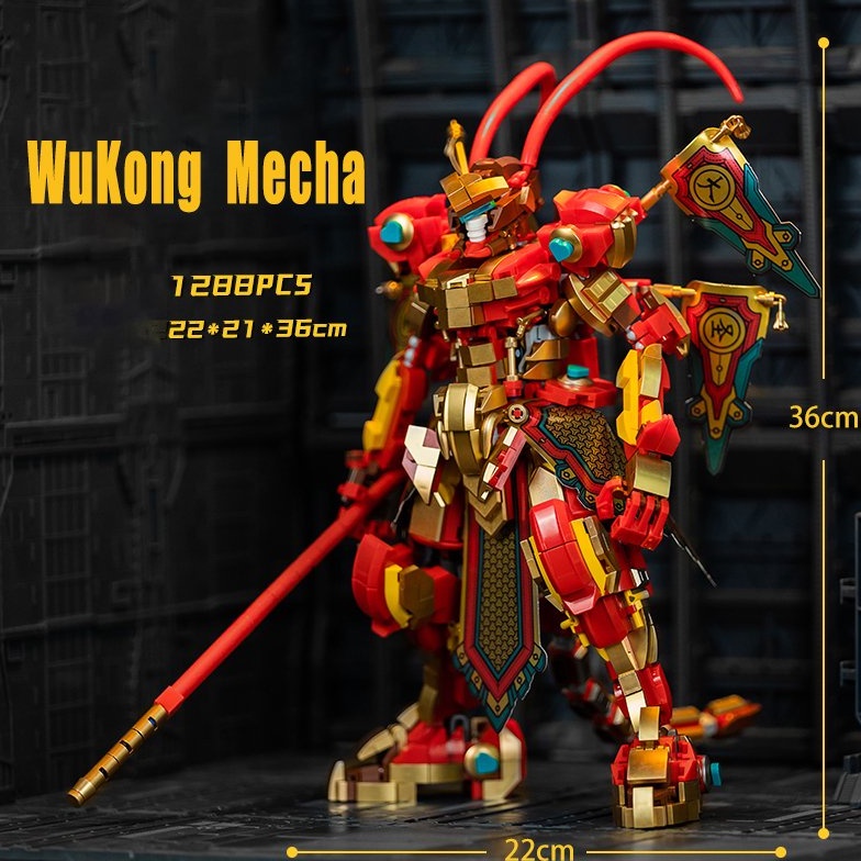 Bộ đồ chơi Lắp Ráp Mô Hình The Monkey King Wu Kong Mecha 61001 Tôn Ngộ Không Vua khỉ