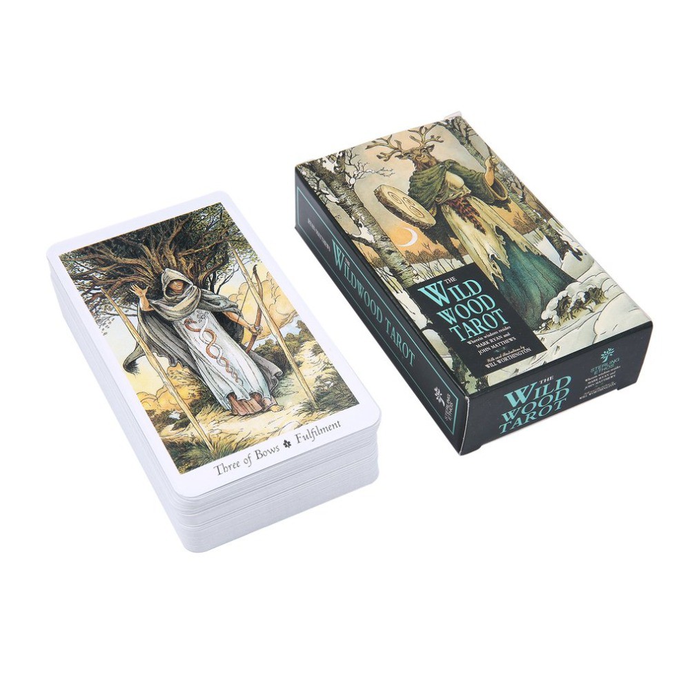 Combo Bài Tarot Wild Wood M9 và Túi Nhung Đựng Tarot và Khăn Trải Bàn Tarot