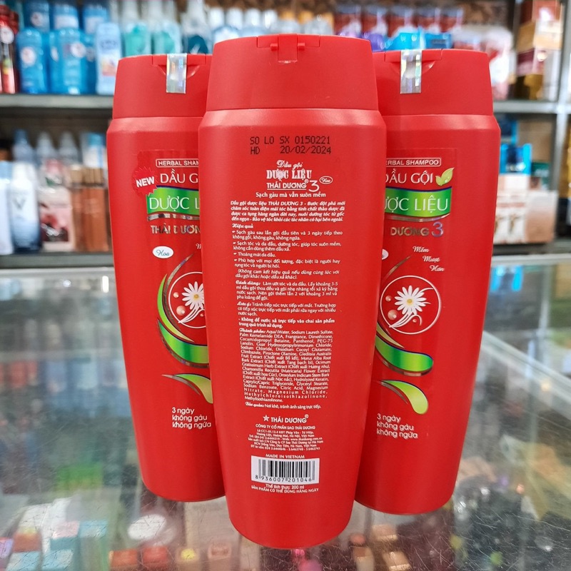 Dầu gội dược liệu Thái Dương 3 200ml