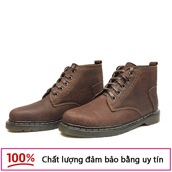 Giày Nam Da Bò Cao Cổ Buộc Dây Phiên Bản Doctor Thể Thao Cá Tính