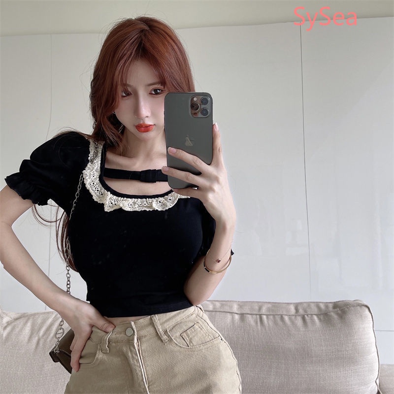 Áo Phối Ren Thời Trang Mùa Hè Pháp Dành Cho Nữ