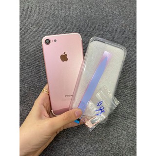 Vỏ iphone 7 Hồng zin cũ 98% tặng kèm ốp lưng, bộ nút và siu dán pin