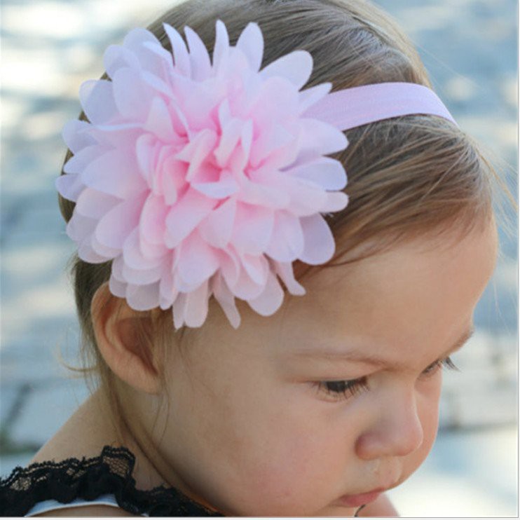 Băng đô turban hoa quấn đầu cho bé