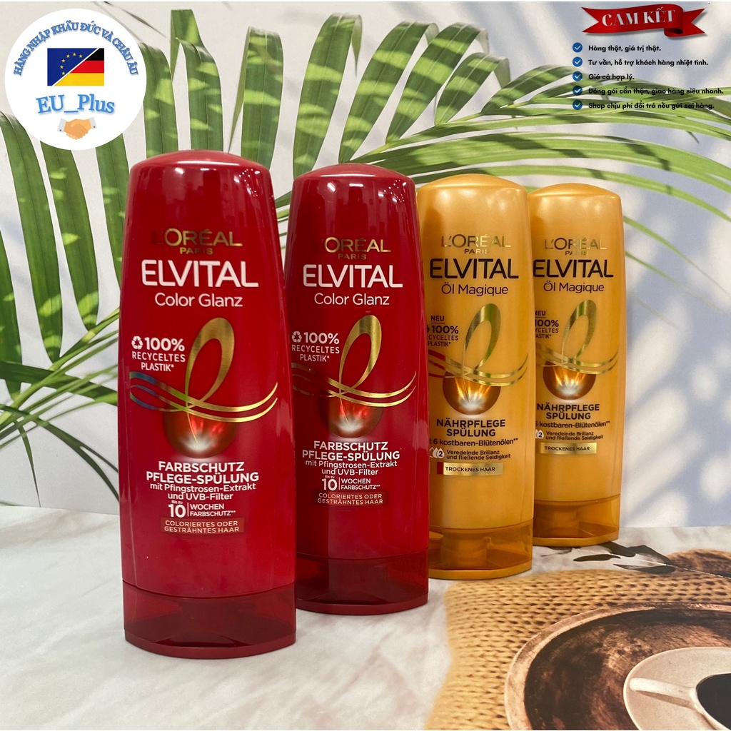 Dầu Xả L'oréal Elvital Ol Magique Cho Tóc Khô, Xơ, Hư Tổn Từ 6 Loại Vi Hoa Quý 250ml/Chai Đức