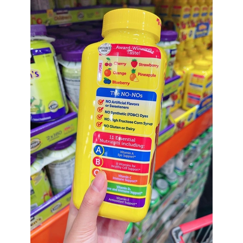 Kẹo Dẻo Hình Gấu Bổ Sung Vitamin L'il Critters Gummy Vites (Mỹ)