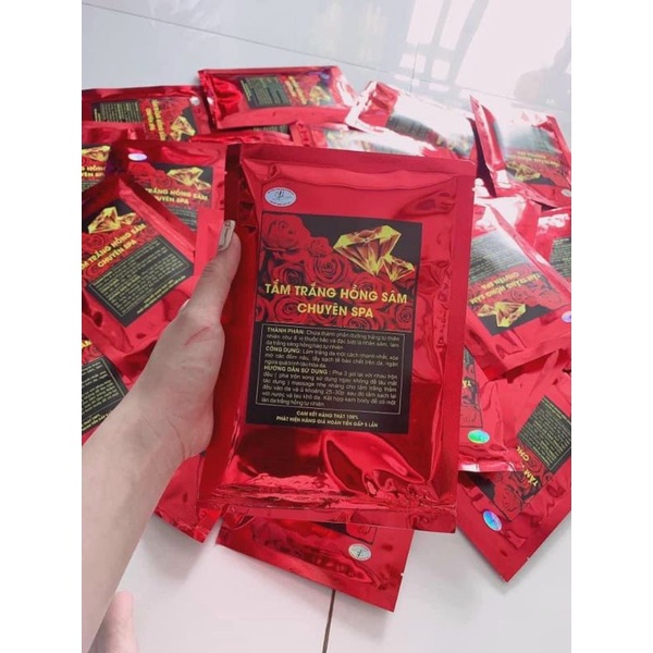 Tắm trắng hồng sâm giúp trắng sáng da