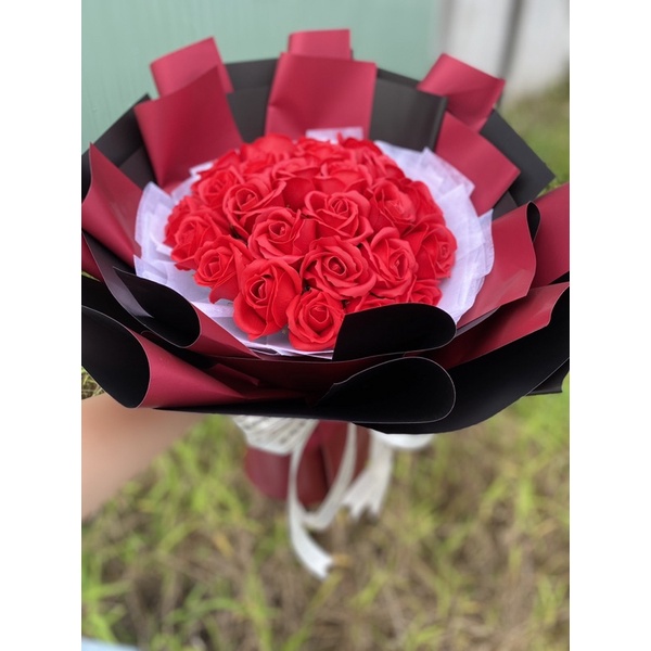 Bó hoa sáp thơm dạng tròn 25 bông ❤️❤️