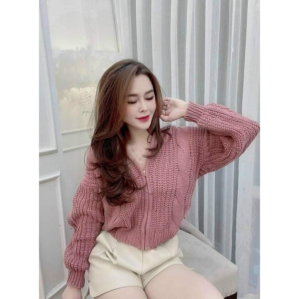 ÁO KHOÁC NỮ, ÁO KHOÁC LEN DÂY KÉO CÓ NÓN - KÈM ẢNH THẬT | BigBuy360 - bigbuy360.vn