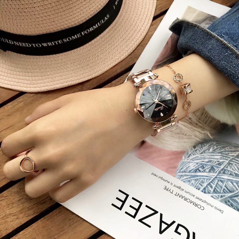 ĐỒNG HỒ NỮ CHÍNH HÃNG SCOTTIE MẶT KÍNH GIÁC CẠNH CỰC ĐẸP (TẶNG KÈM HỘP VÀ PIN DỰ PHÒNG) | BigBuy360 - bigbuy360.vn