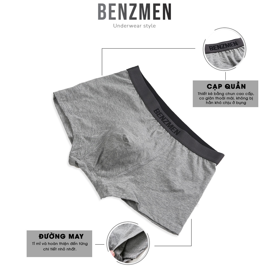 Quần Sịp Boxer Nam Vải Cotton cao cấp Aristino Benzmen Co Giãn 4 Chiều Thoáng Khí, Khử Mùi, Kháng Khuẩn - BX037qLẻ