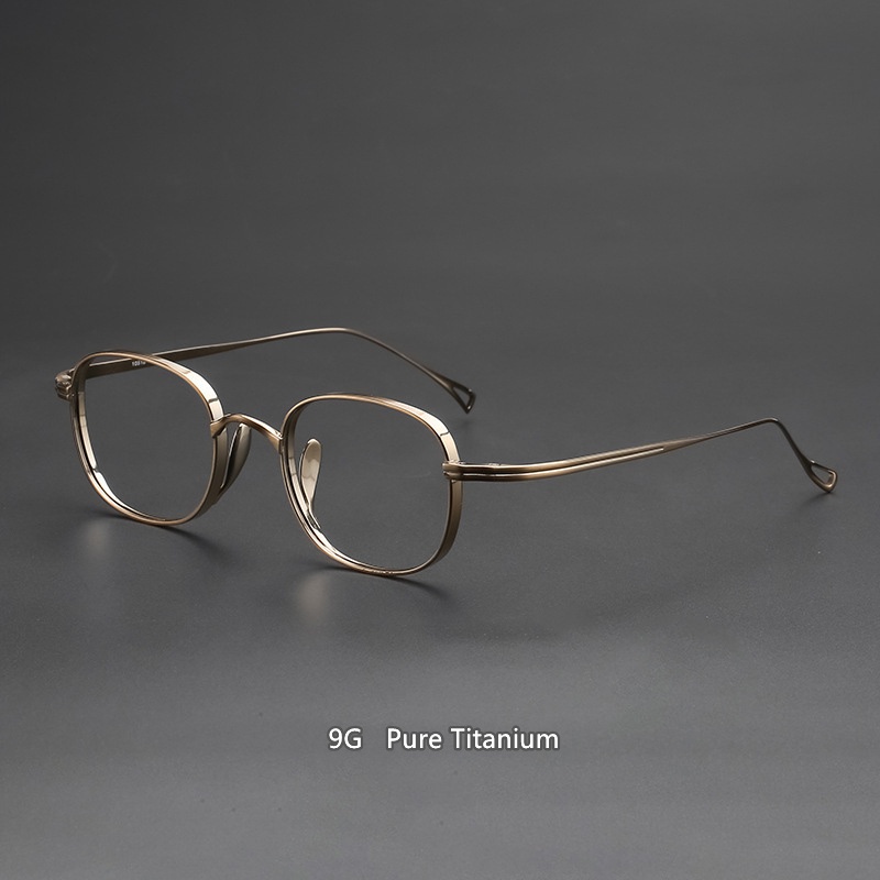 Mắt Kính Gọng Titan 9g Siêu Nhẹ Phong Cách Retro Nhật Bản kmn114
