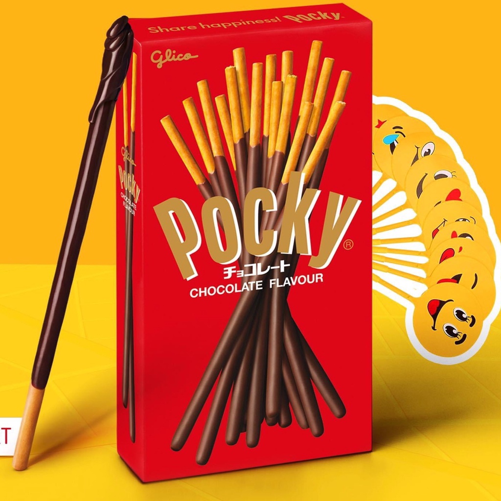 Bánh que phủ kem mix vị Glico  Pocky