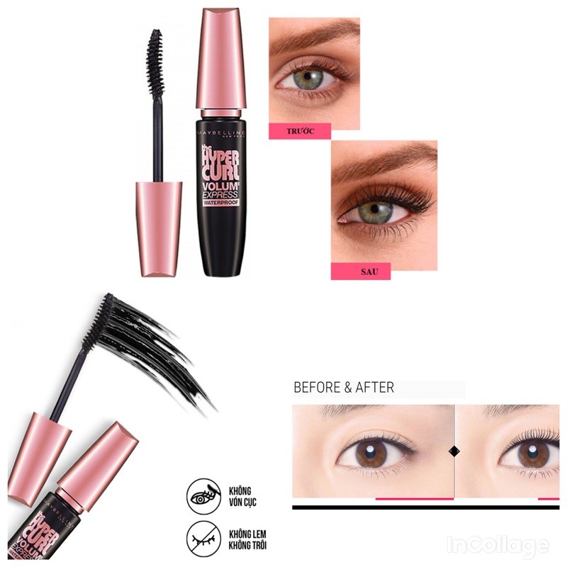 Mascara Maybelline Làm Dài Và Cong Mi Hyper Curl 9.2ml