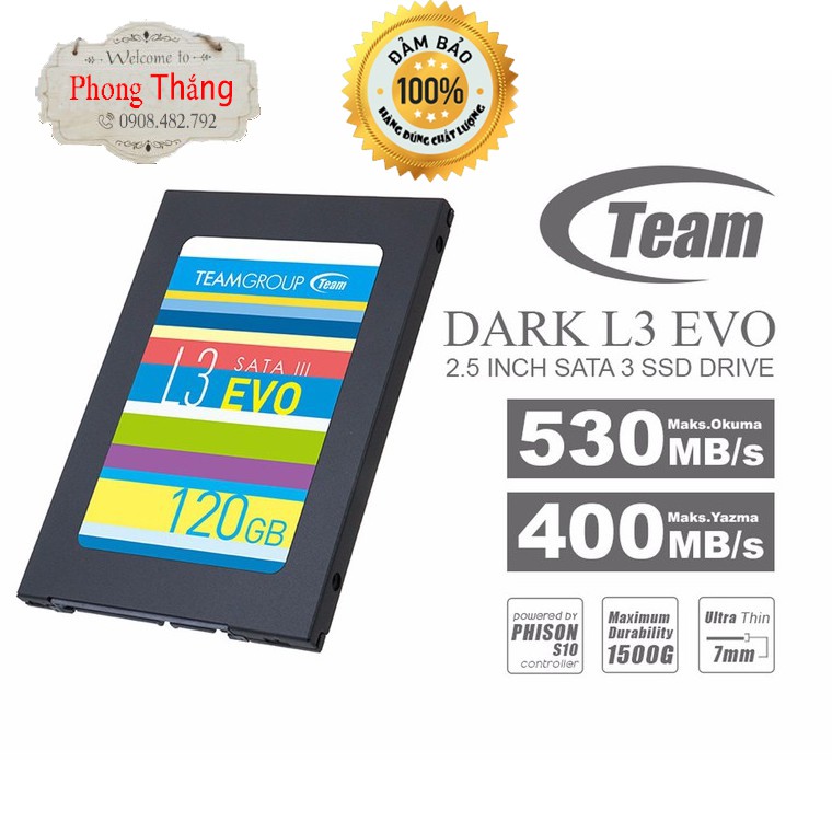 [Chính Hãng] Ổ SSD Team Group L3 Evo 120GB