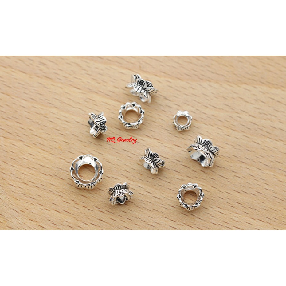 Charm bạc chặn hoa sen B0064- Phụ kiện phối vòng