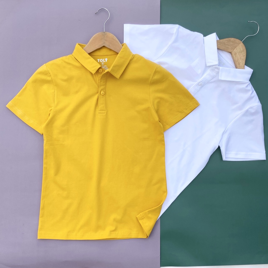 Áo thun nữ Cổ Sơ Mi (Cổ trụ) TOLI, chất cotton 4 chiều mềm mịn, co dãn Màu Trắng