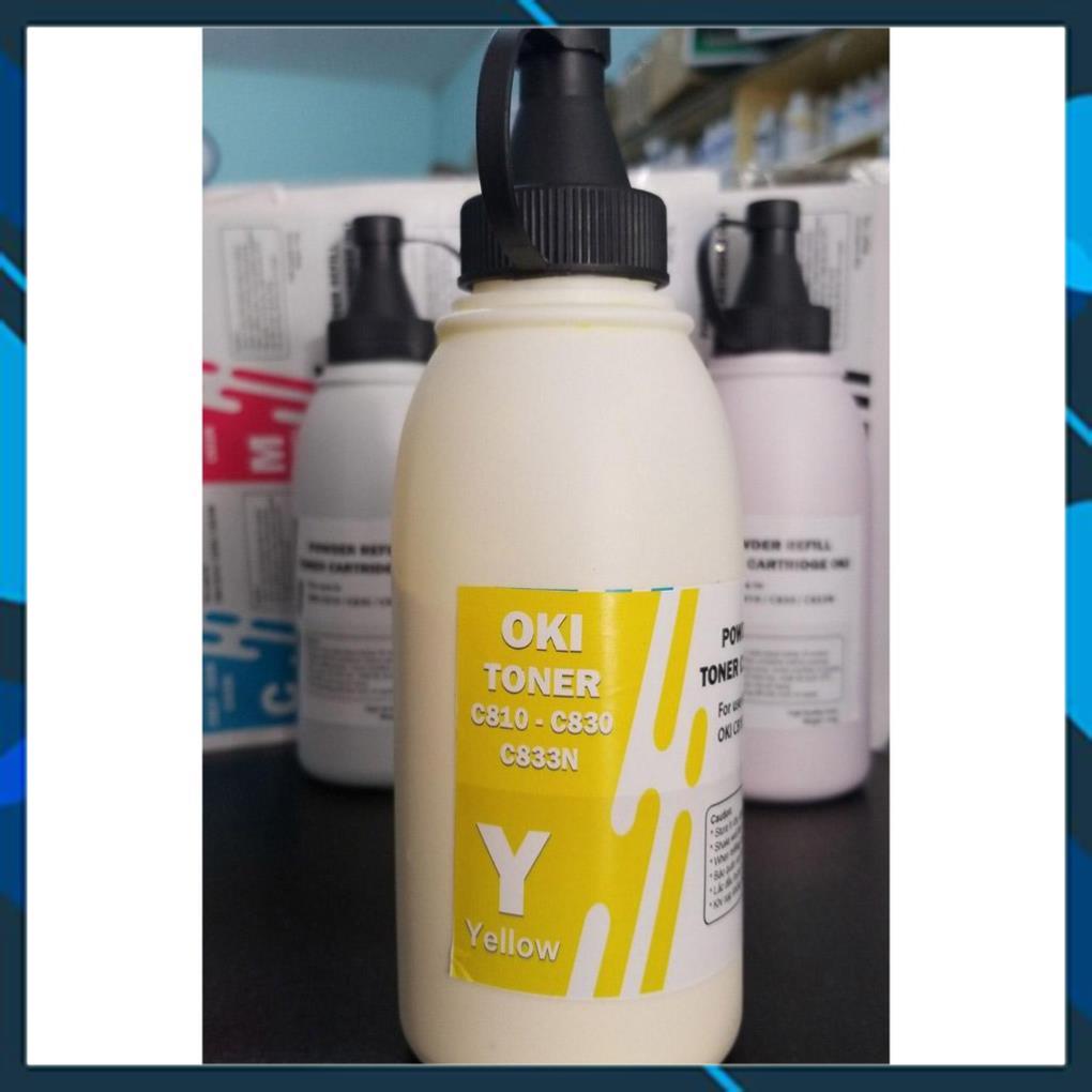 SET MỰC ĐỖ + CHIP LASER REFILL OKI( CHO MÁY OKI C833) 1 MÀU