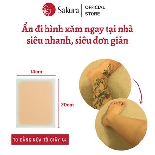 Miếng dán che hình xăm Nhật Bản size đặc biệt 14x20cm chống nước chống mồ hôi không dính bẩn quần áo