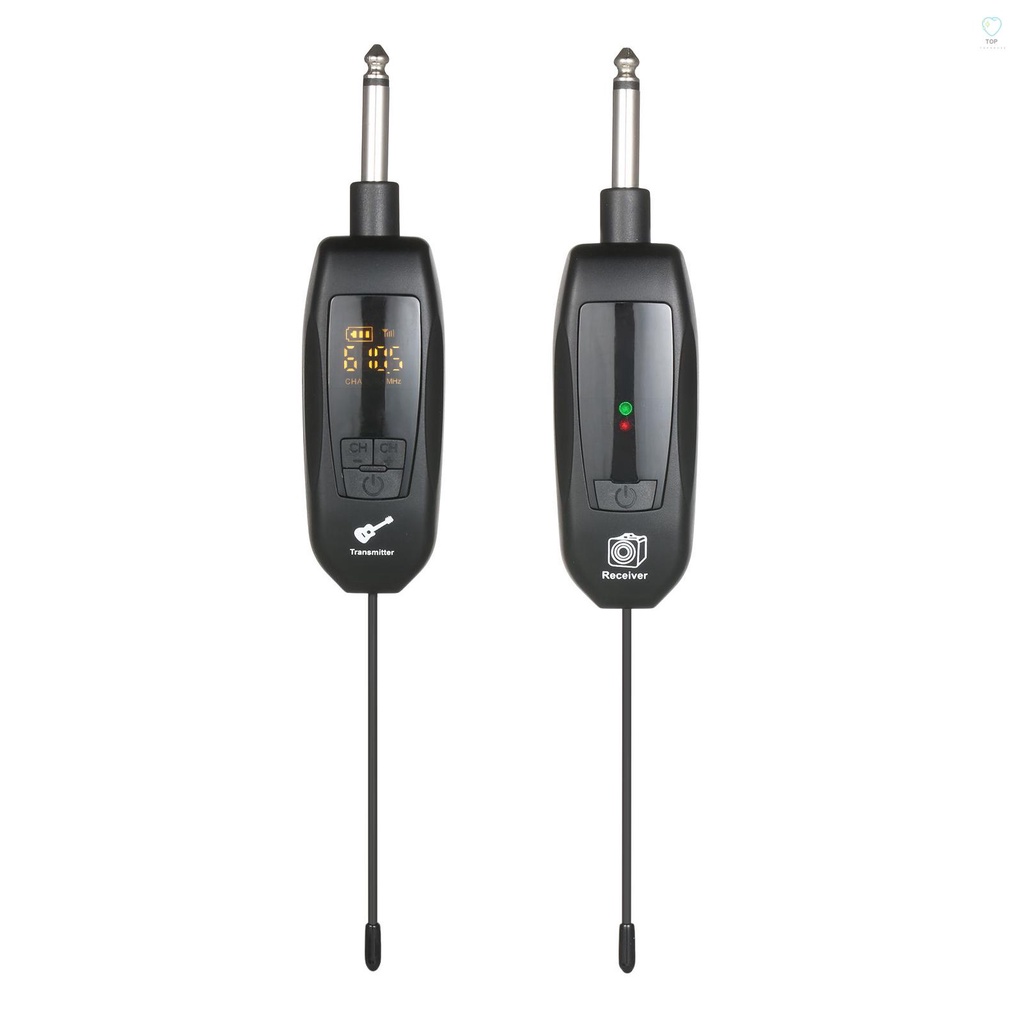 Bộ Thu Phát Không Dây UHF 6.35mm Tiêu Chuẩn Cho Đàn Guitar Điện/Bass/Bass