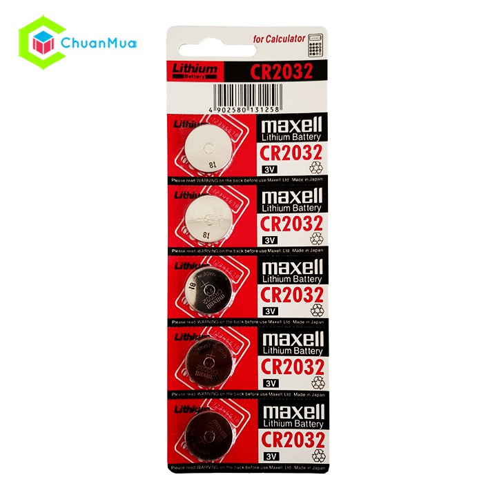 Pin đồng hồ Maxell CR2032, Pin 3V, Pin điều khiển, remote - Sỉ Pin