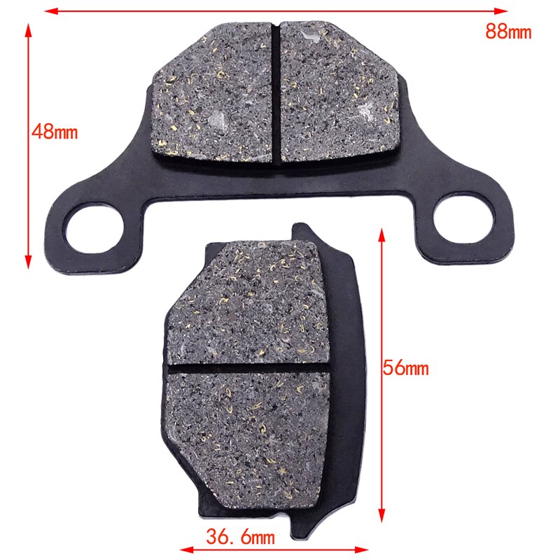 1 Cặp Má Phanh Trước Chất Lượng Xe Máy Một Phần Cho Suzuki GN125 1982-1990 GN125H 2010-2018 Đĩa Phanh