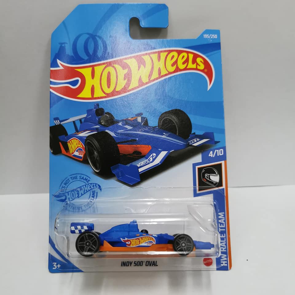 HOT WHEELS Mô hình xe đua INDY 500 OVAL màu xanh dương HW Race L 2021