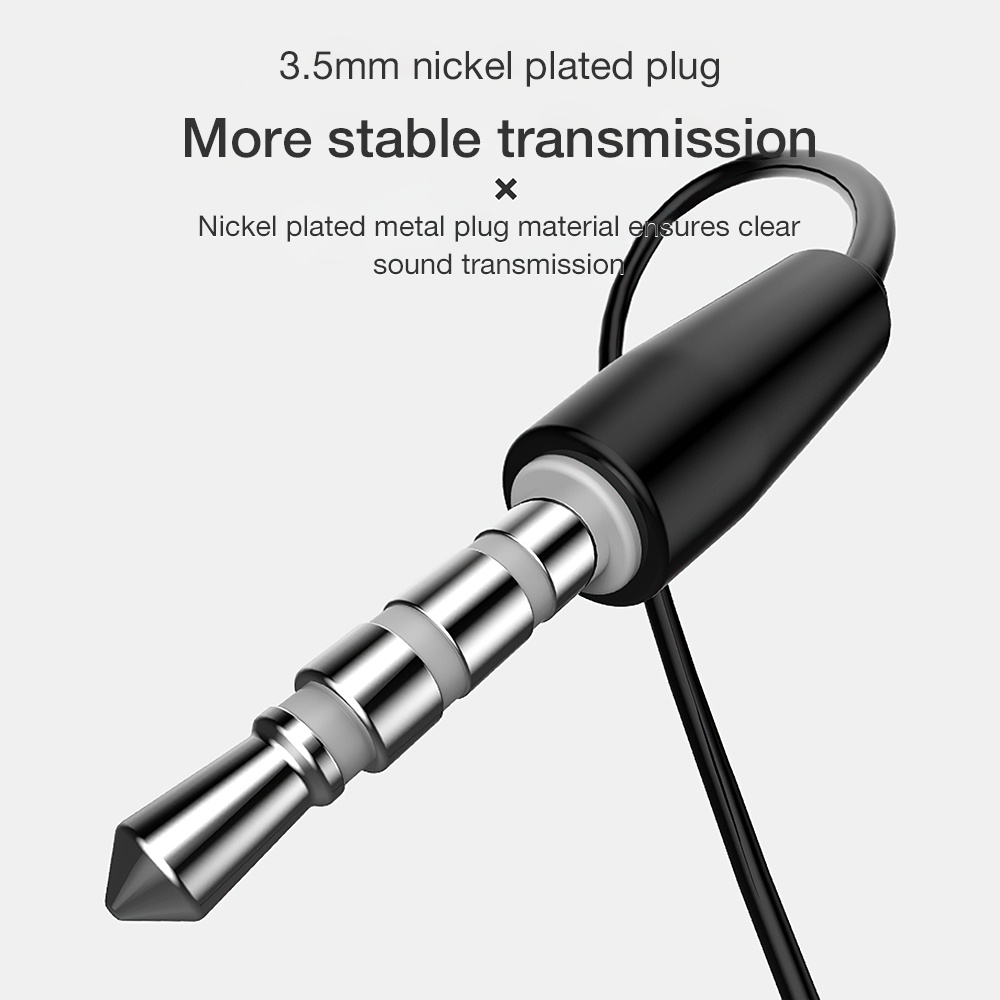 Tai nghe nhét tai Lenovo HF130 giắc 3.5mm âm trầm có micro thiết kế thời trang