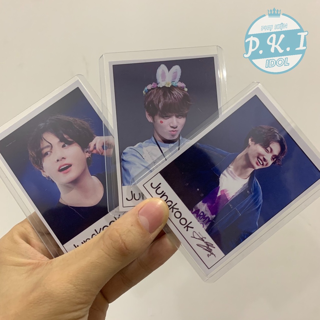 Siêu Phẩm 9 Lomo Card JungKook BTS Tặng Kèm Luôn 9 Toploader B8