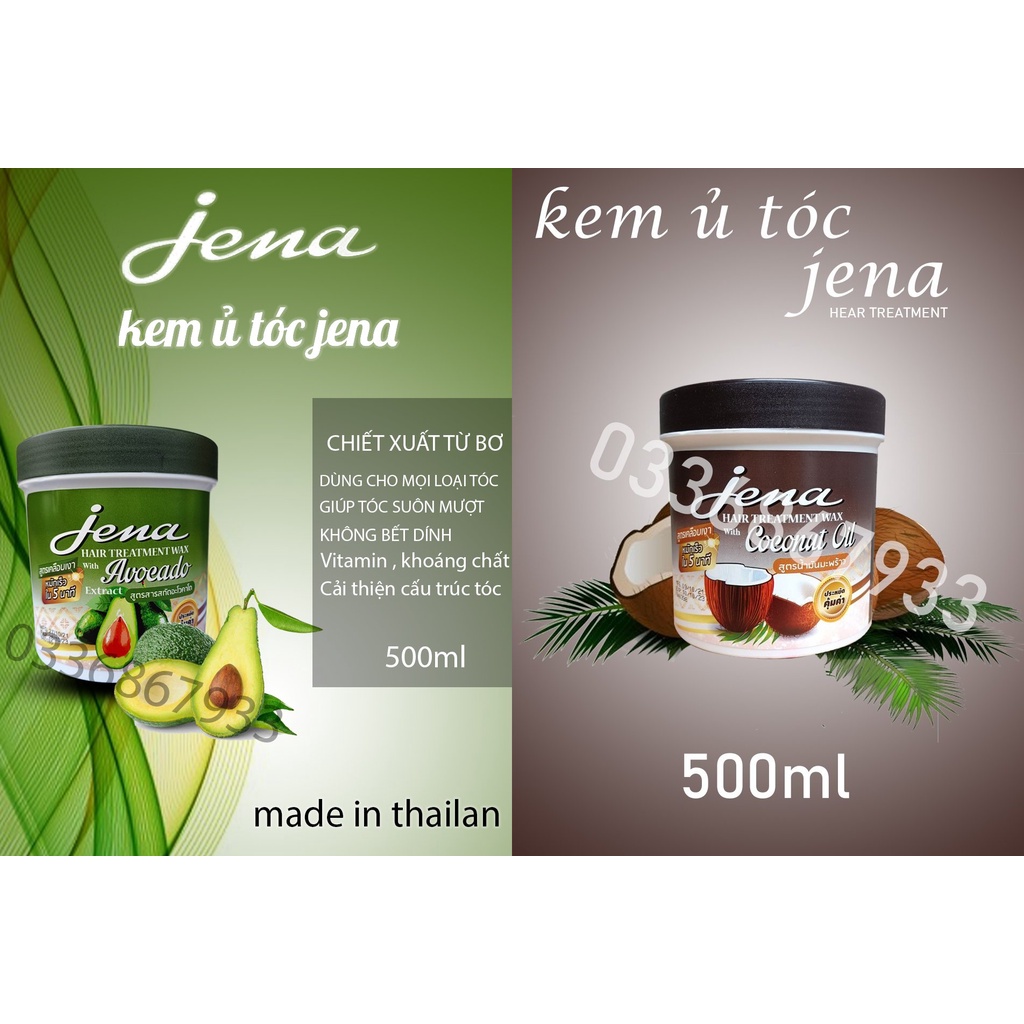 01 Hủ Ủ Tóc Dừa JENA (Ủ Dừa Già) Thái Lan 500ml