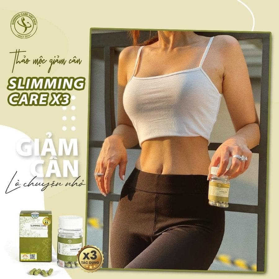 Trà thảo mộc giảm cân Slimming Care X3 chính hãng, viên uống X3 giúp đào thải mỡ thừa, giảm cân nhanh chóng an toàn