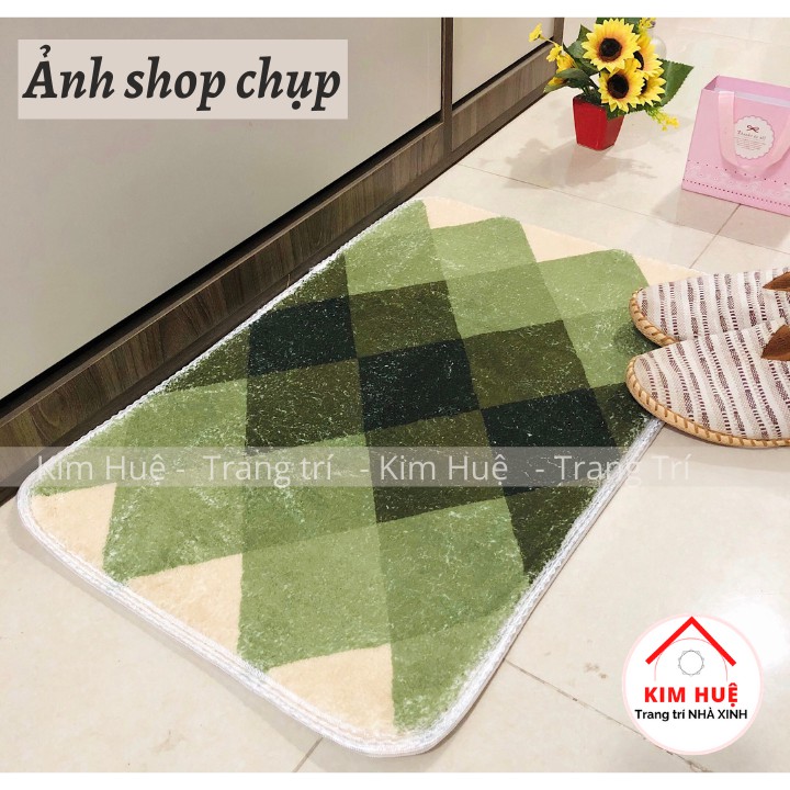 Thảm lau chân Thảm chùi chân chống trượt, lông cotton,  RUBY thấm hút nước tốt