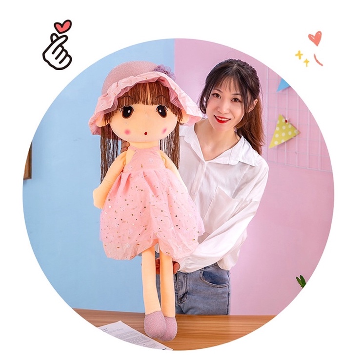 Gấu bông- búp bê mũ rơm sz 45cm và sz 60cm