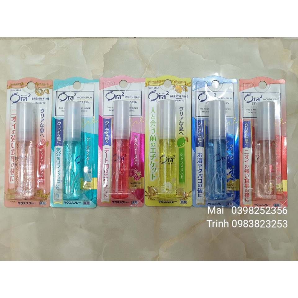 Xịt thơm miệng Nhật Sunstar Ora 2 Breath Fine