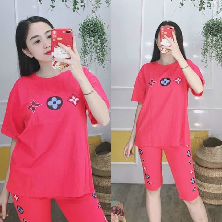 Set Đồ Bộ Nữ Lửng Cotton Đẹp K-DB0KW1
