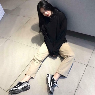Quần KAKI BASIC Unisex (Đen, kem)