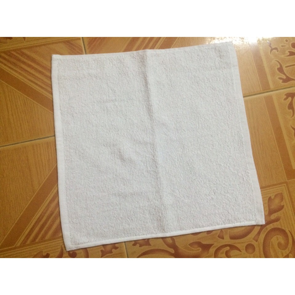 Khăn trắng lau bát đĩa, lau bàn thờ bằng sợi cotton thấm nước các cỡ