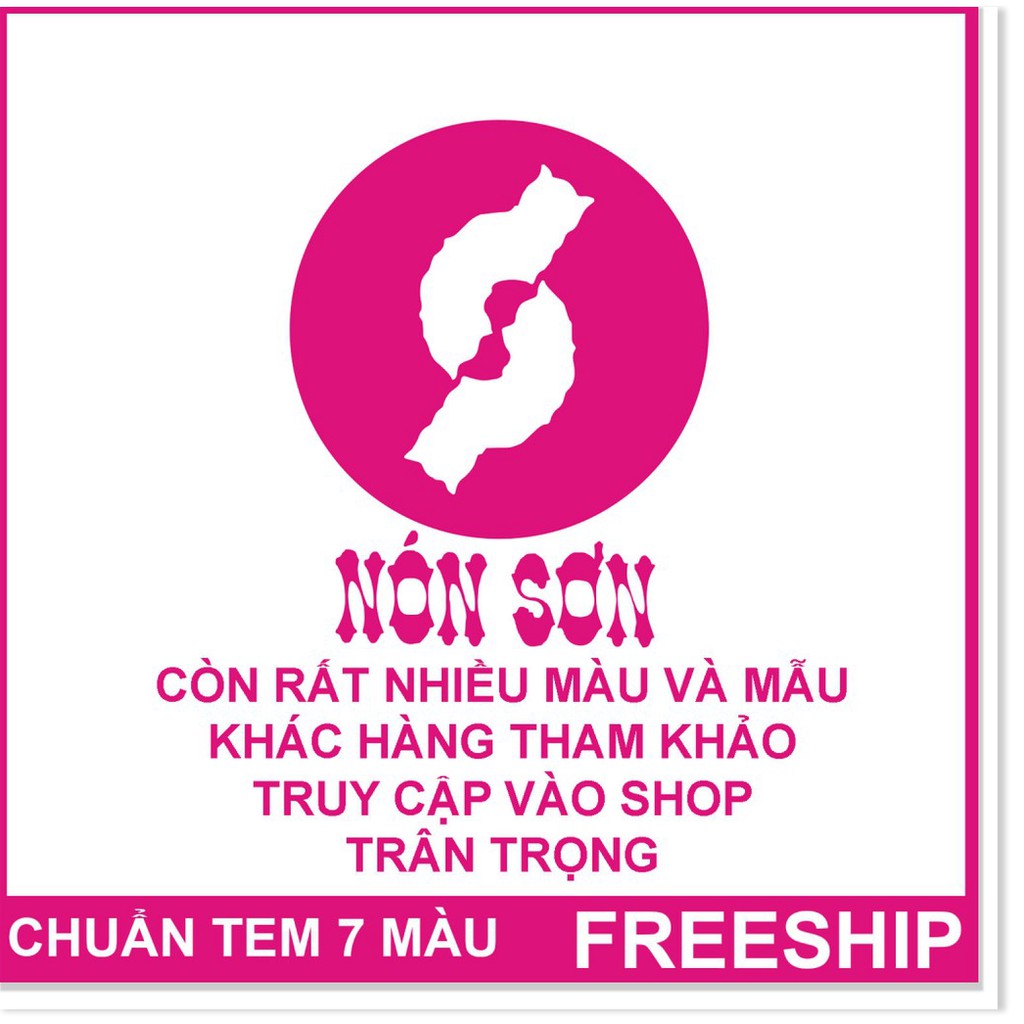 MỚI 2021 -  Mũ Nón Sơn Cao Cấp Hàng Xịn Chuẩn Tem 7 Màu Nam Nữ Thời Trang