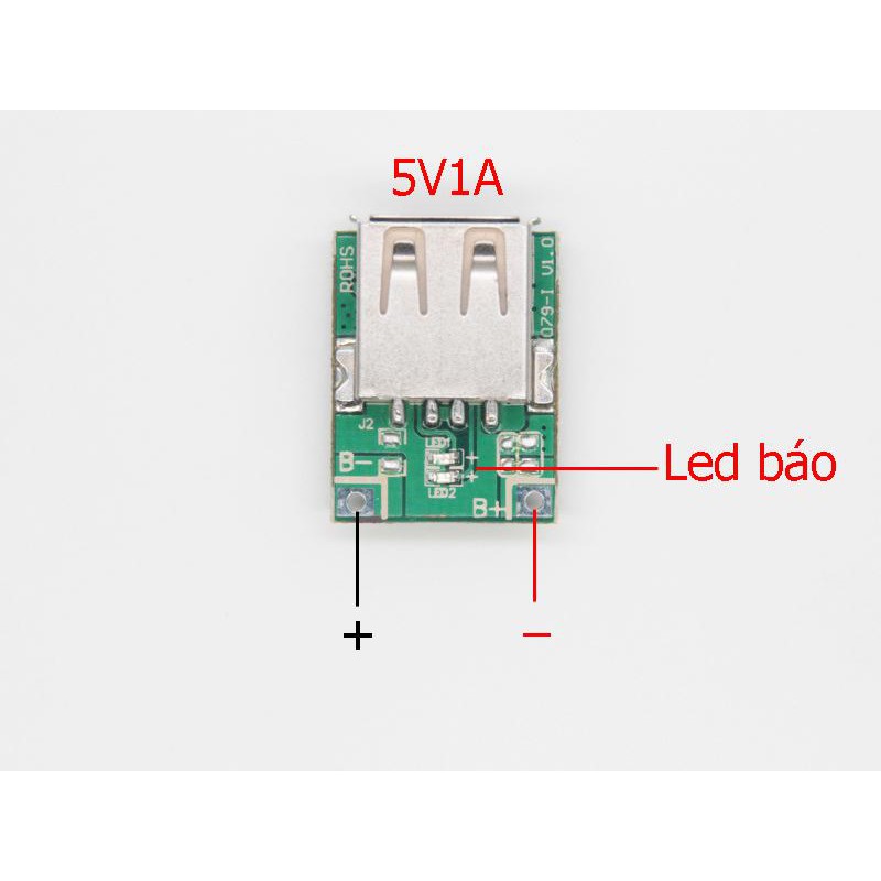 Mạch sạc dự phòng mini 1A (xanh lá)