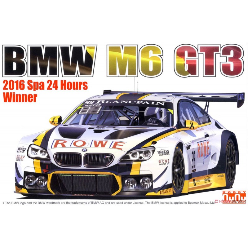 Platz 24001: Mô Hình Xe Đua 1/24 Racing Series BMW M6 GT3 2016 Total 24 Hours of Spa Winner
