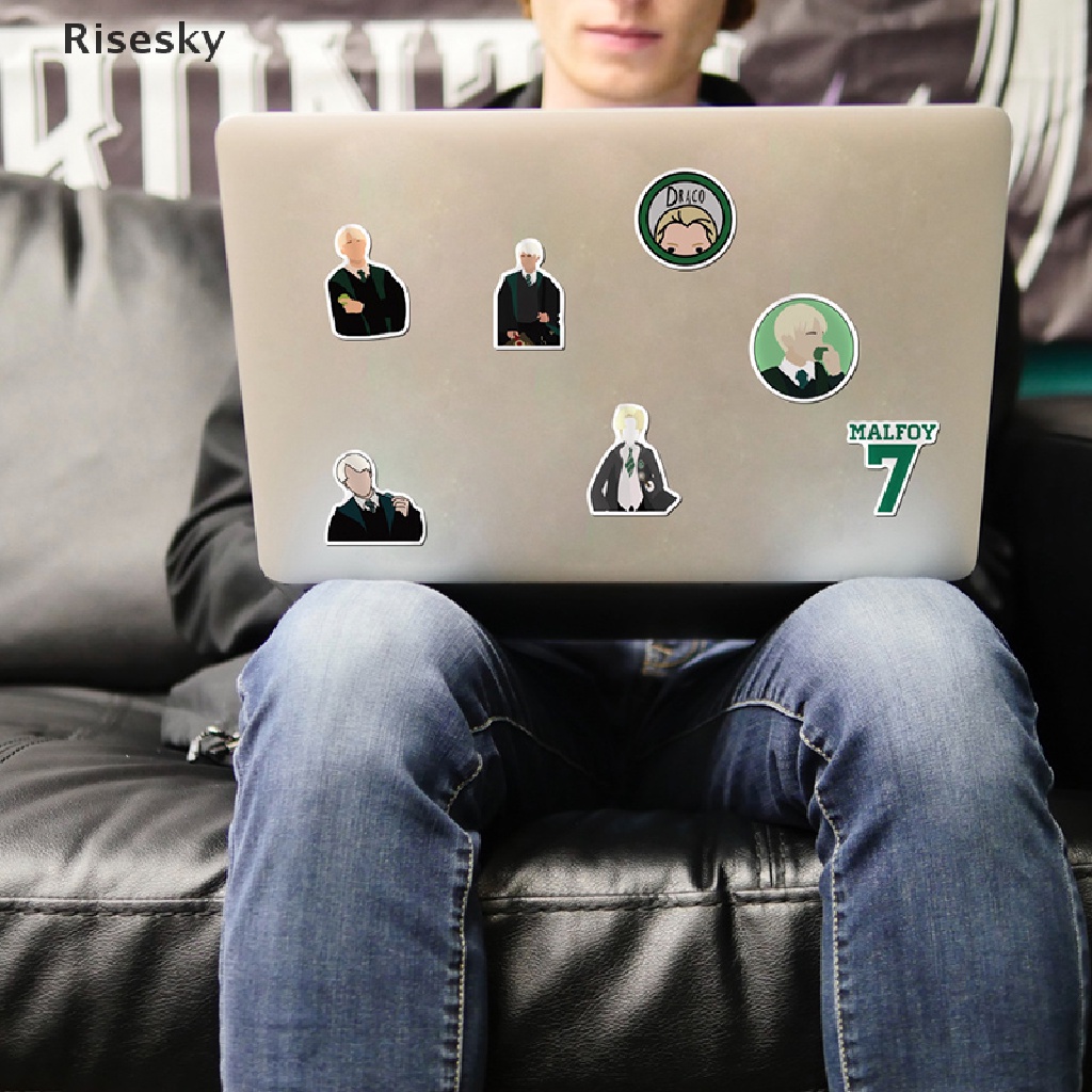 Bộ 50 miếng dán Draco Malfoy pvc vinyl trang trí đàn guitar / laptop / ván trượt