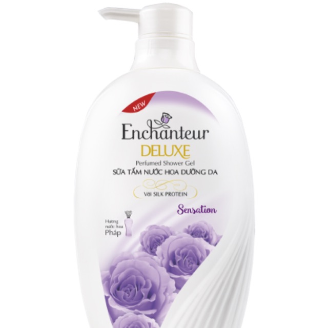 Sữa tắm nước hoa dưỡng da Enchanteur Sensation 900g